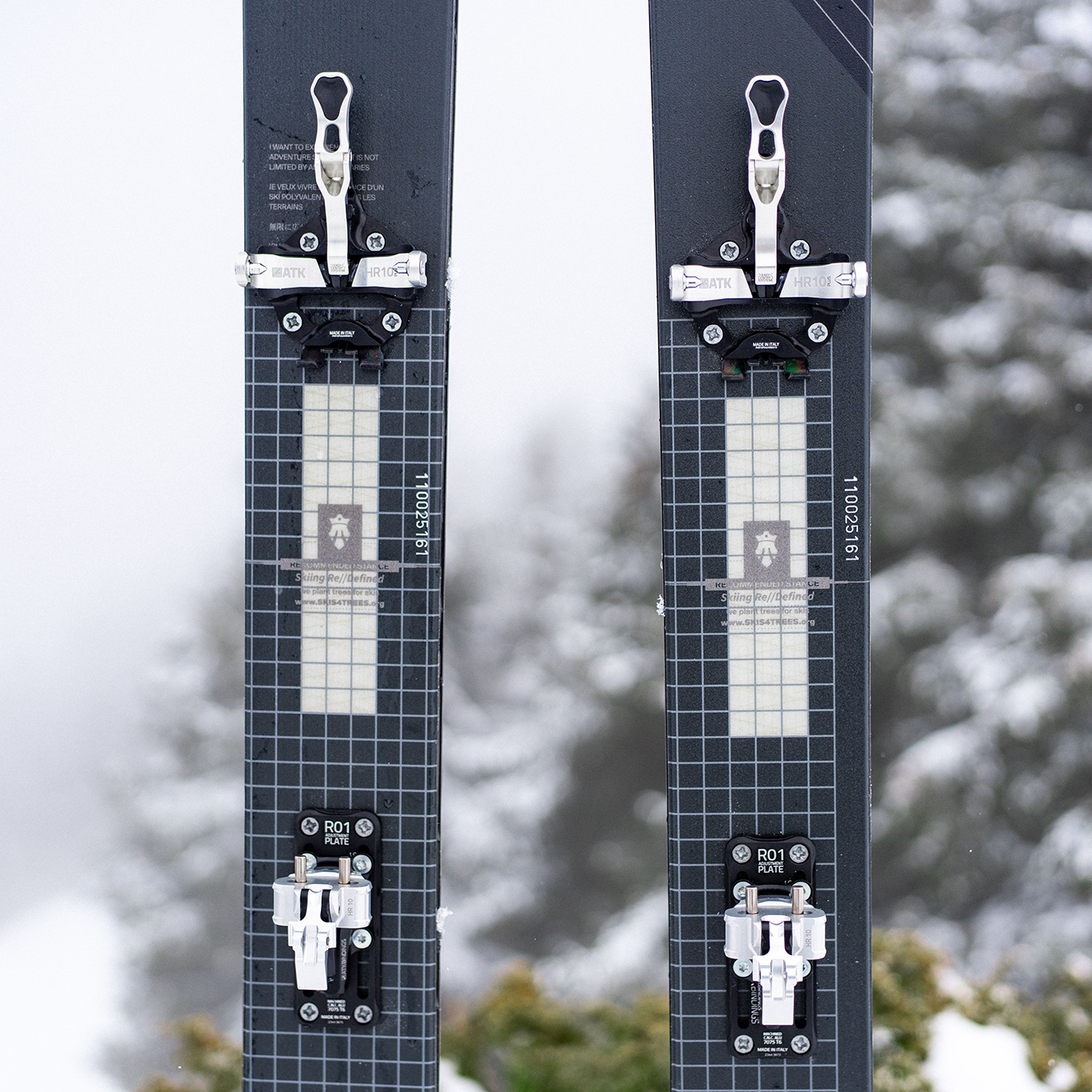 ATK Haute Route 10 Plus fixation ski rando blanc UNI alu