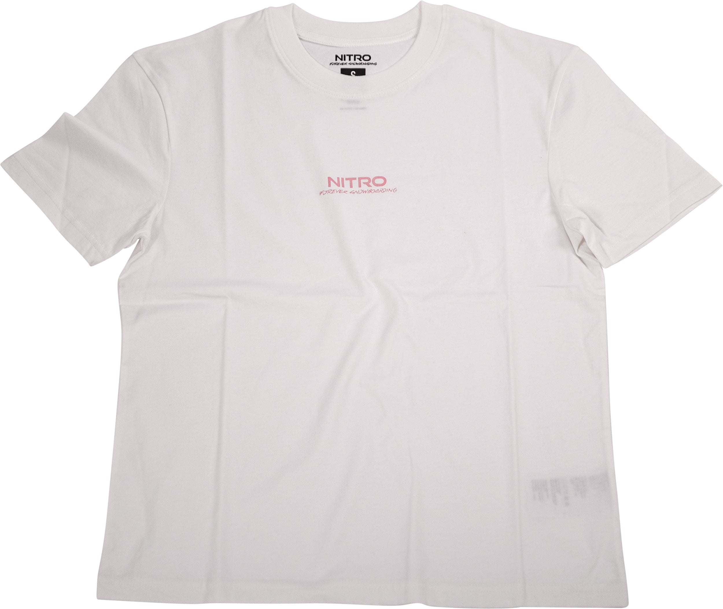 Nitro Logo T-Shirt femme White coton col rond
