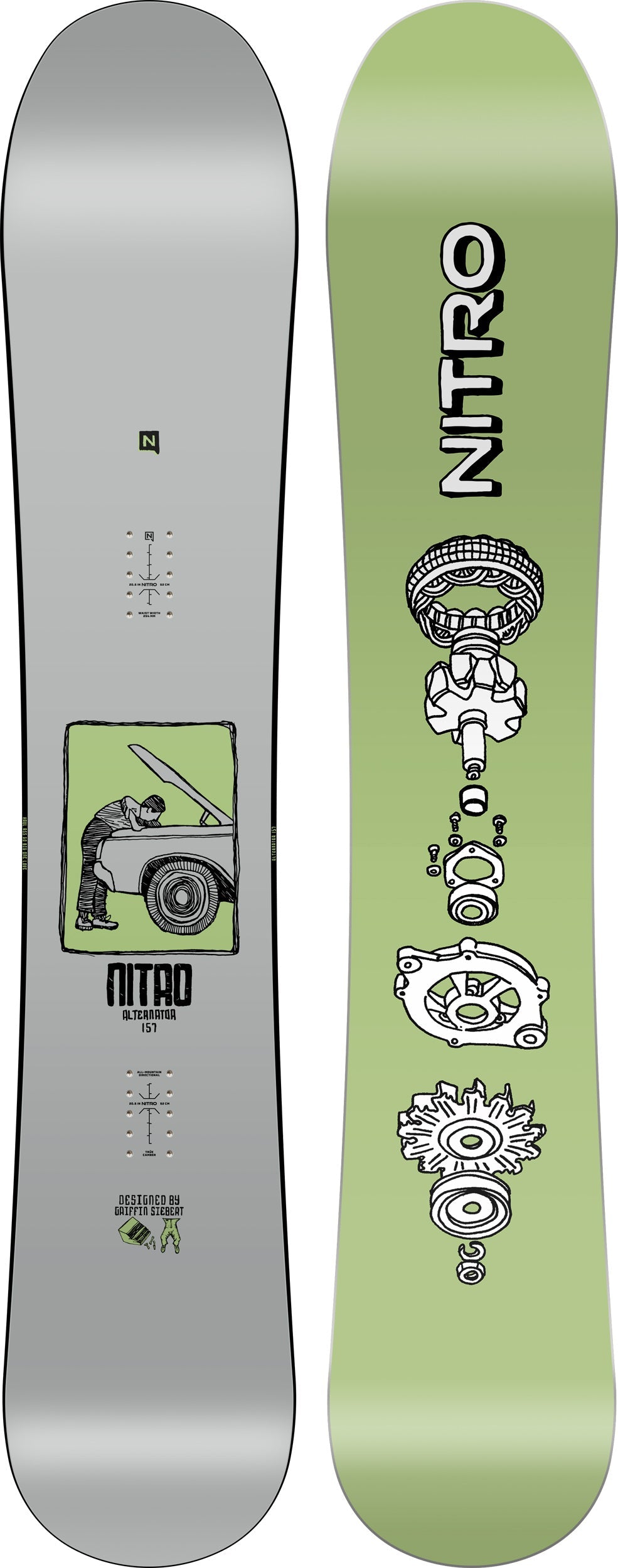 Nitro Alternator snowboard homme 157mw freestyle