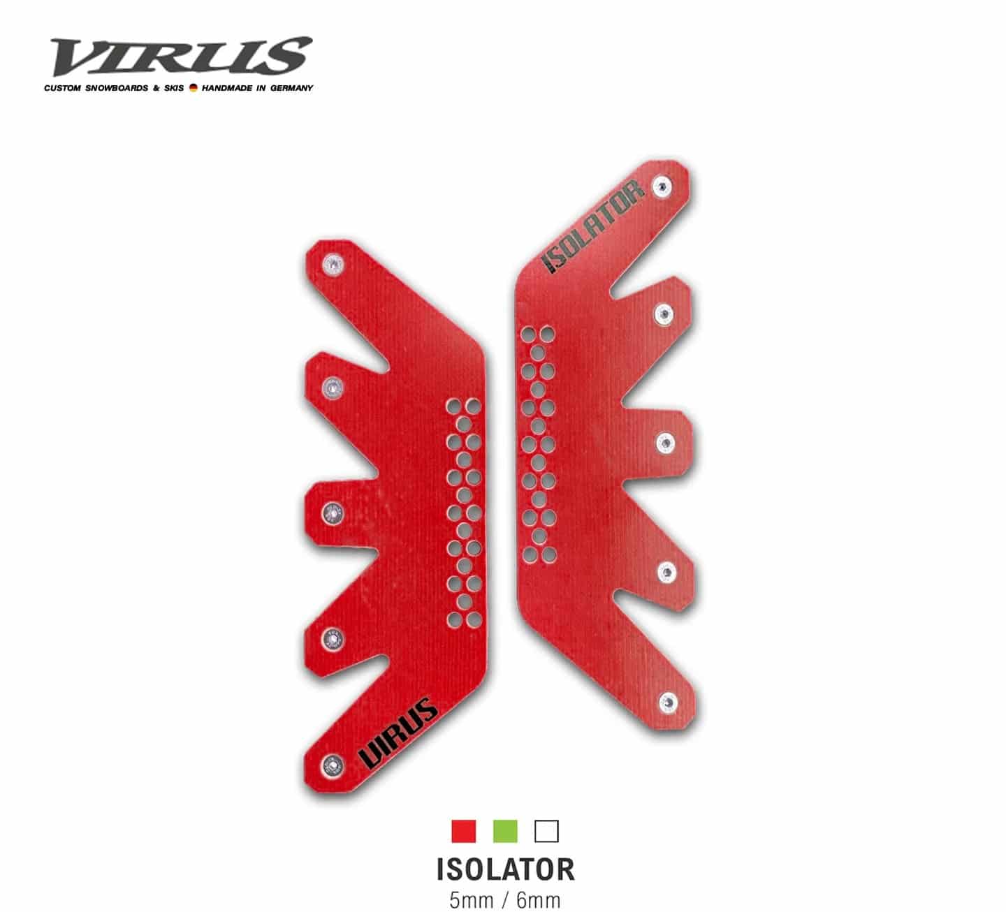 Virus Isolator plaque snowboard fibre verre 2026