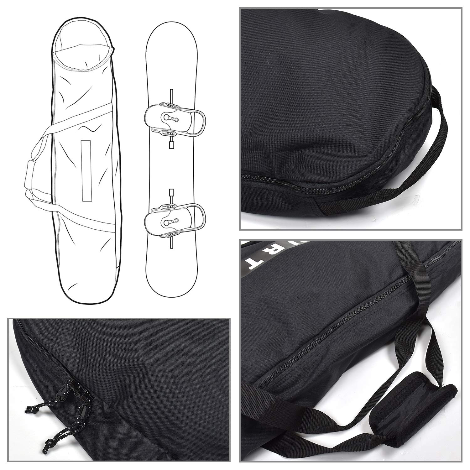 Burton Space Sack housse snowboard 132 cm multi-planches