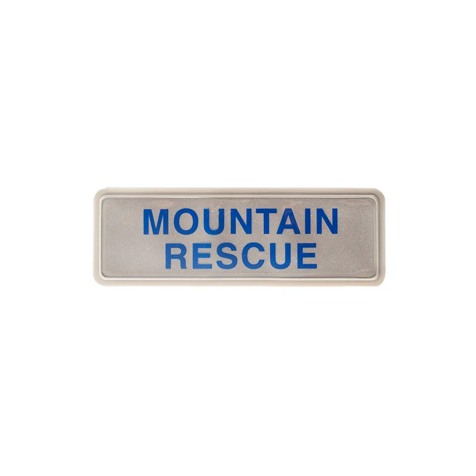 Snowsled Rescue Mountain Rescue Label patch réfléchissant S