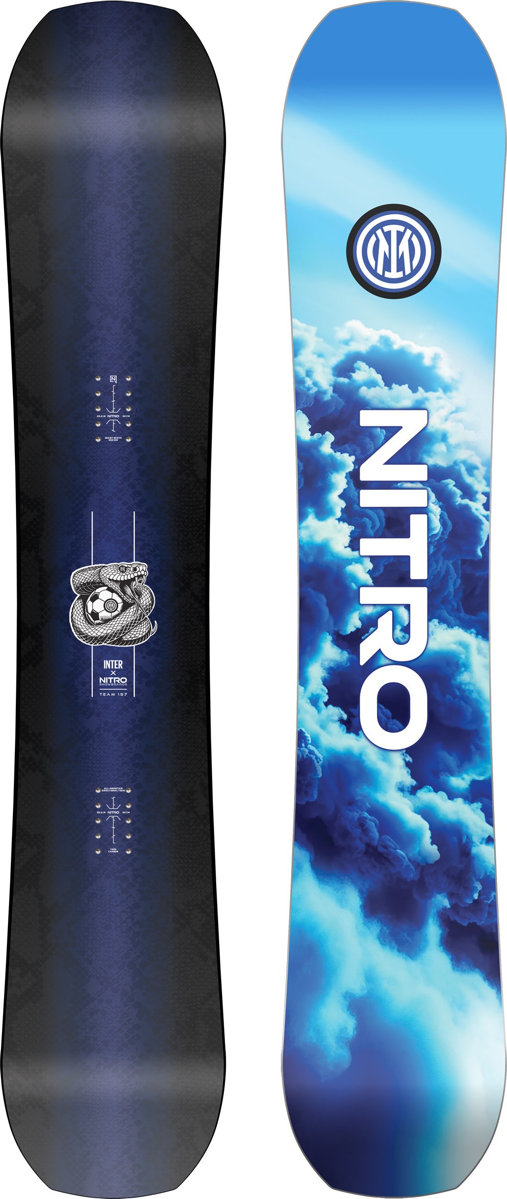 Nitro Inter Team Snowboard 152 all mountain homme