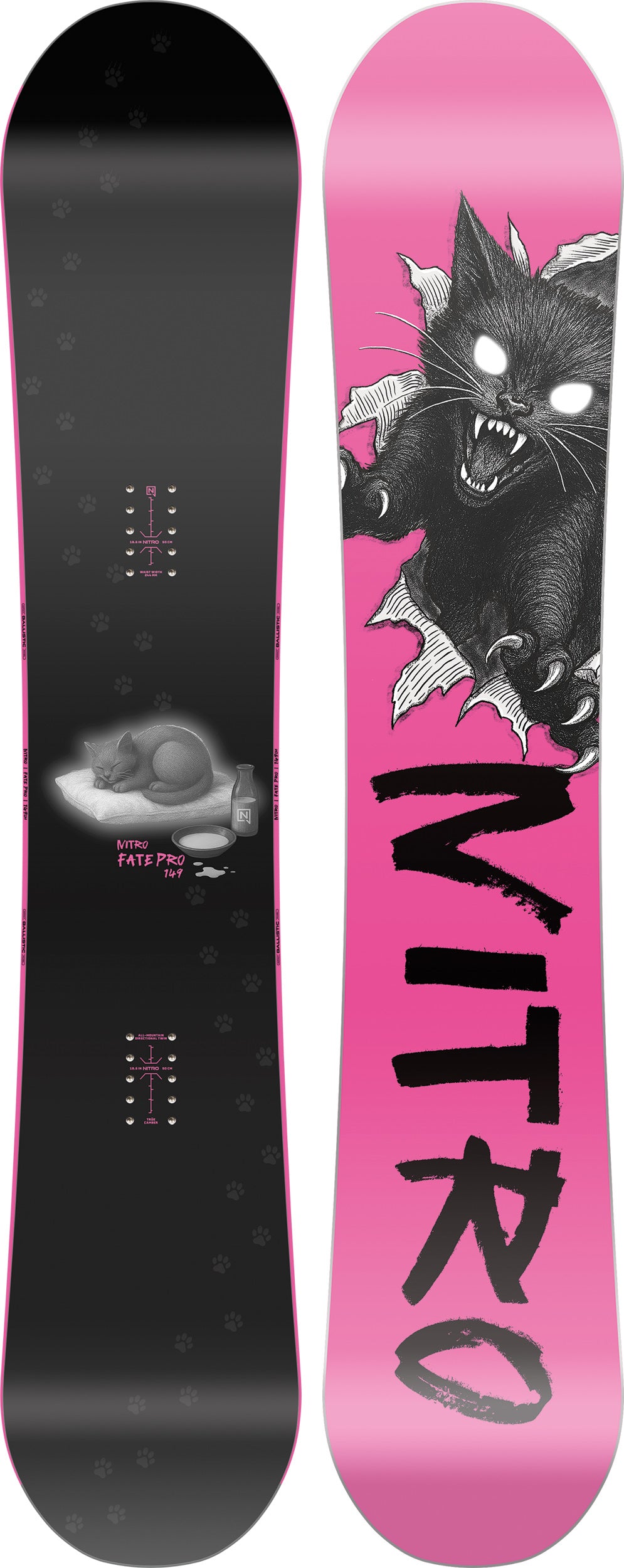 Nitro Fate Pro snowboard femme 149 park all-mountain