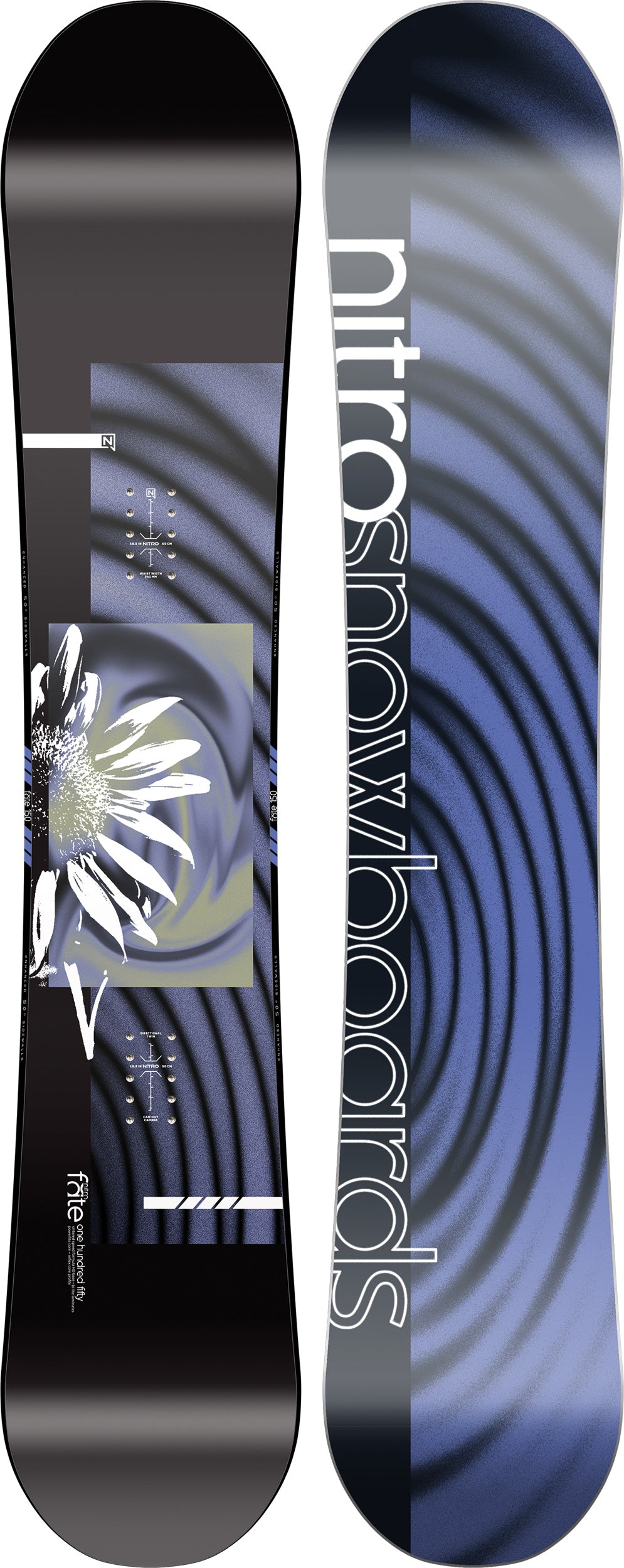 Nitro Fate 147 snowboard femme 1st Choice polyvalente