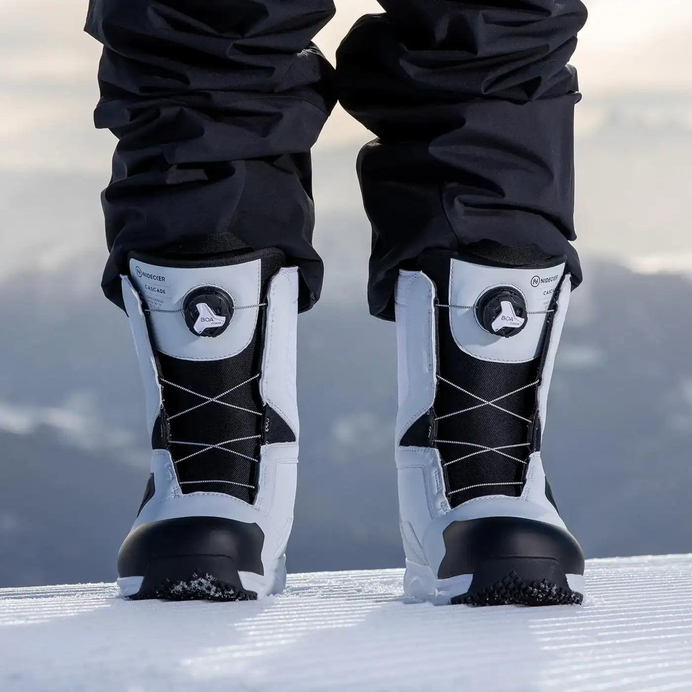 Nidecker Cascade 2025 boots snowboard blanc 9.5 BOA
