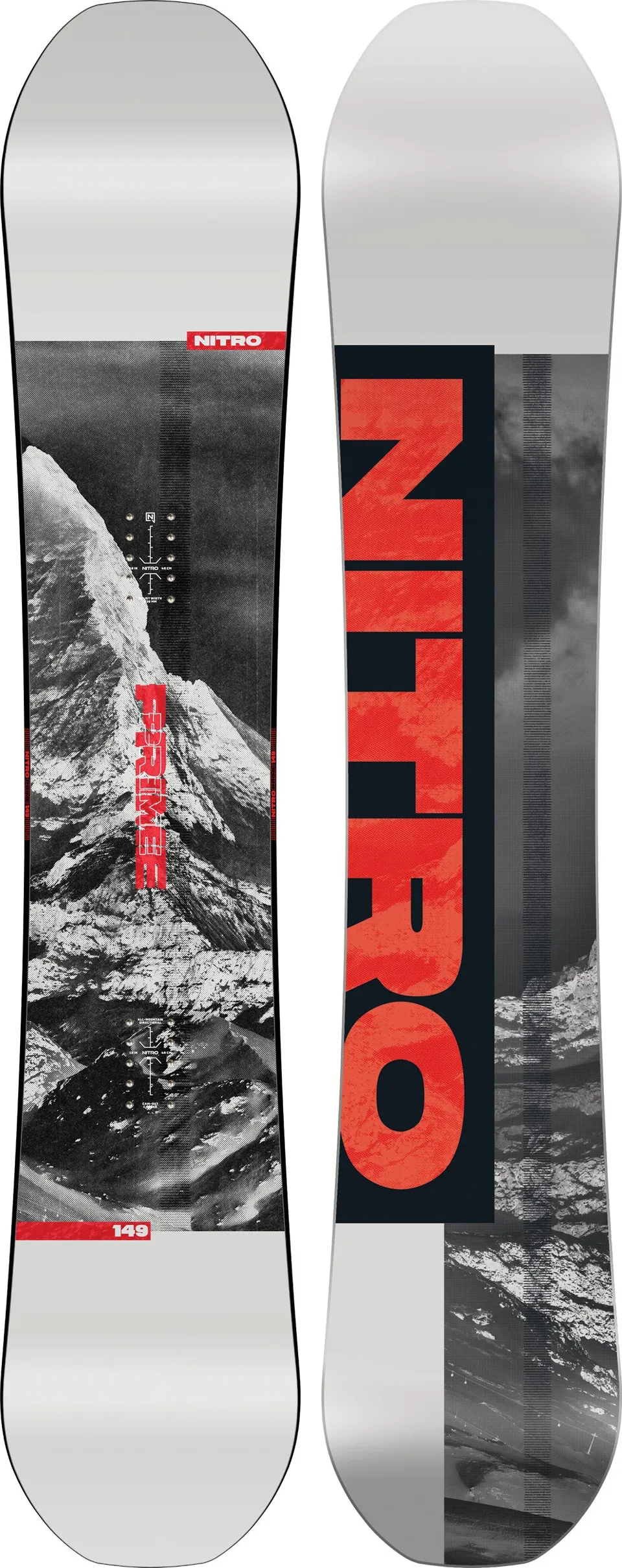 Nitro Prime Raw snowboard homme 1st Choice 155MW all-mountain