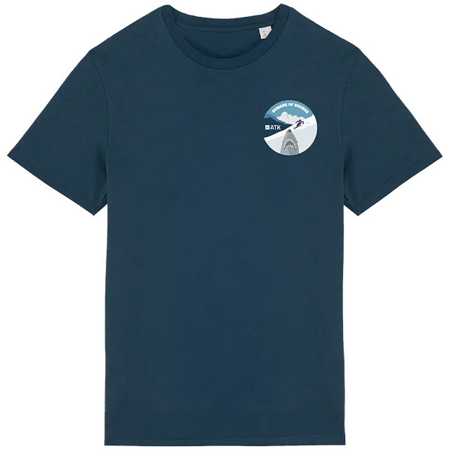 ATK Sharks t-shirt coton bio bleu marine taille M