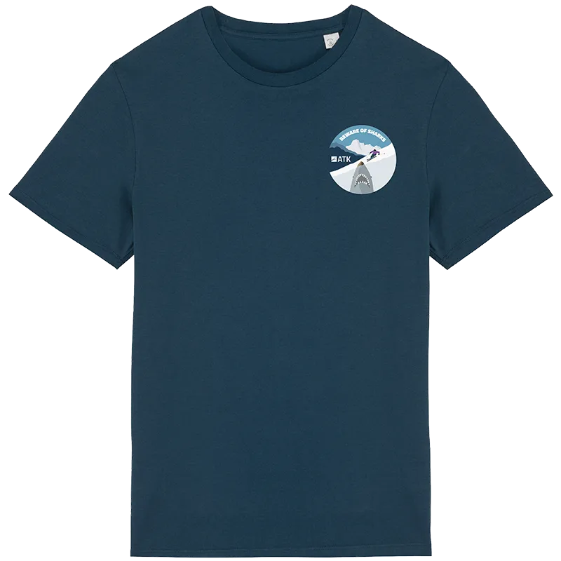 ATK Sharks t-shirt coton bio bleu marine taille M