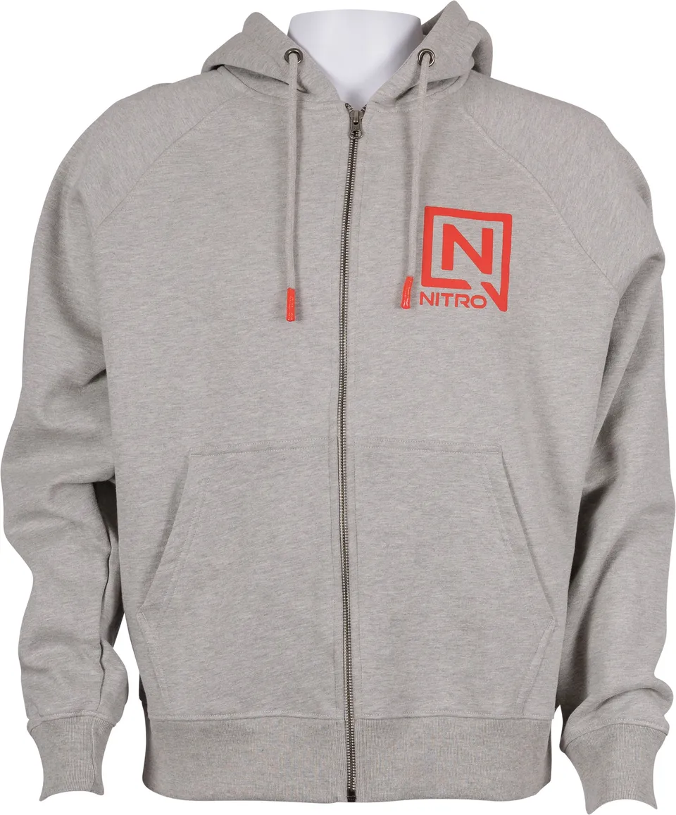 Nitro Zip Hoodie sweat zippé Heather Grey french terry