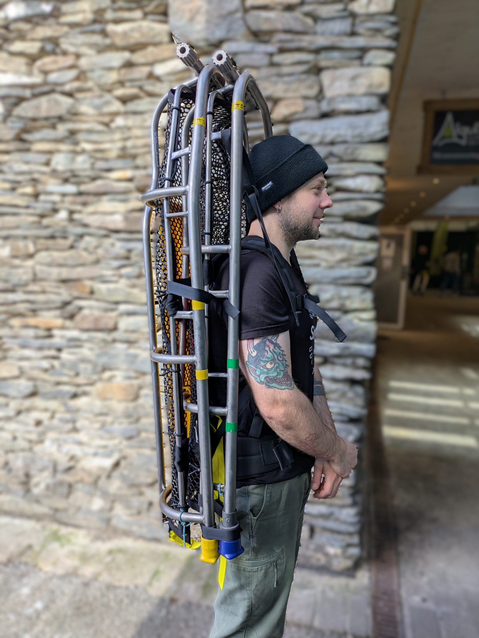 Snowsled Rescue système portage brancard Titan Bell à l'unité