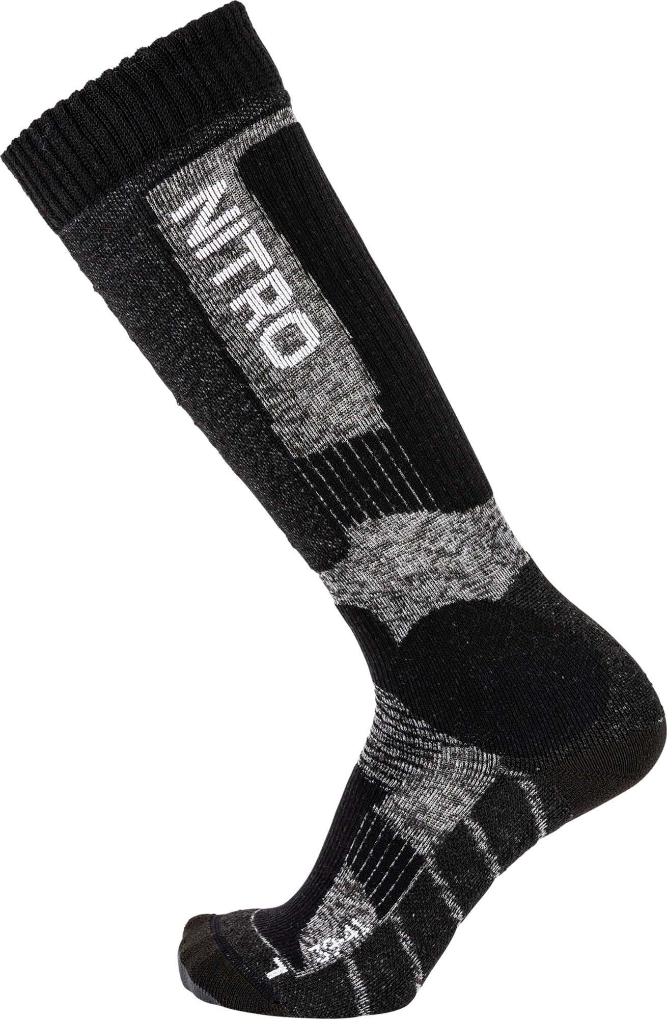 Nitro Cloud 8 Chaussettes Snowboard Noir/Gris L