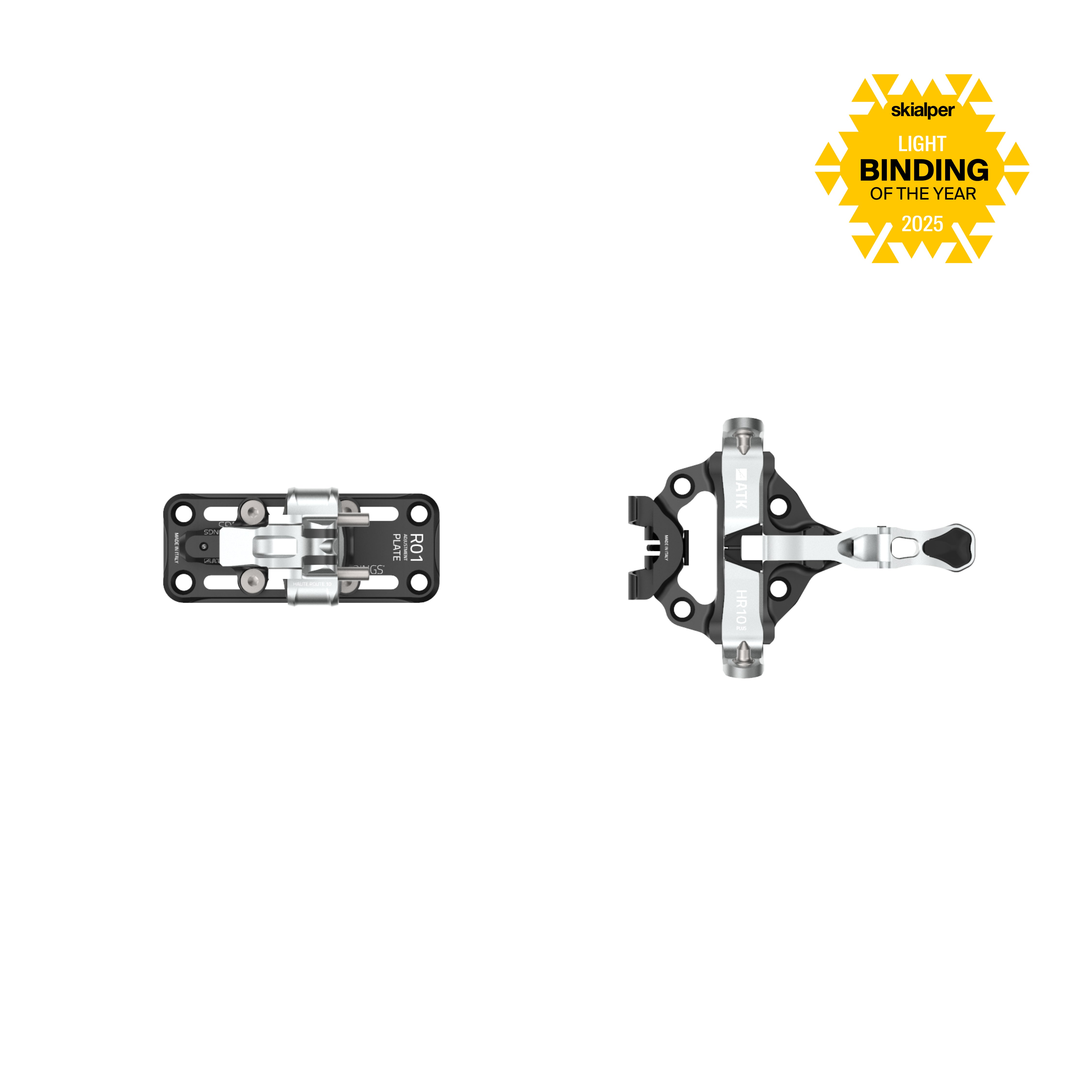 ATK Haute Route 10 Plus fixation ski rando blanc UNI alu