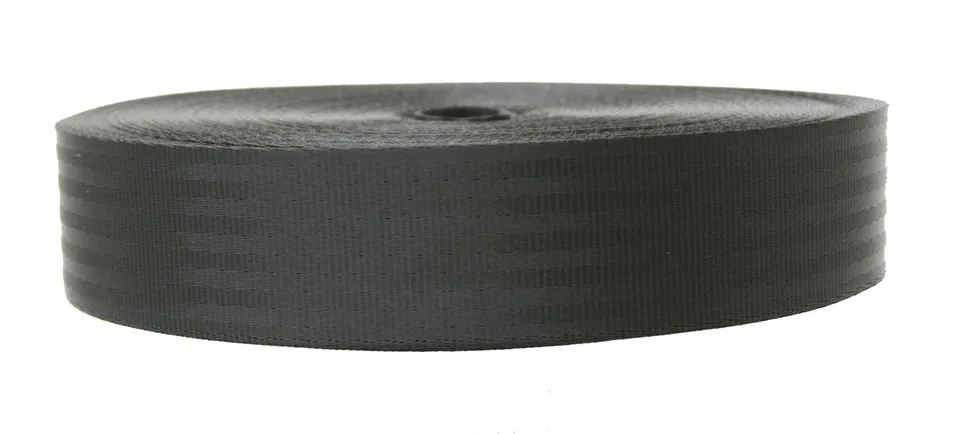 Aiguille 47mm sangle polyester noire au mètre