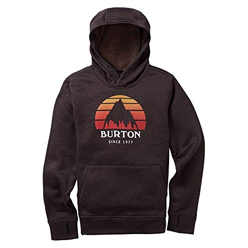 Burton Oak sweat capuche enfant noir molleton poche kangourou