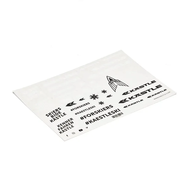 Kastle Sticker Sheet planche stickers 34 pièces noir