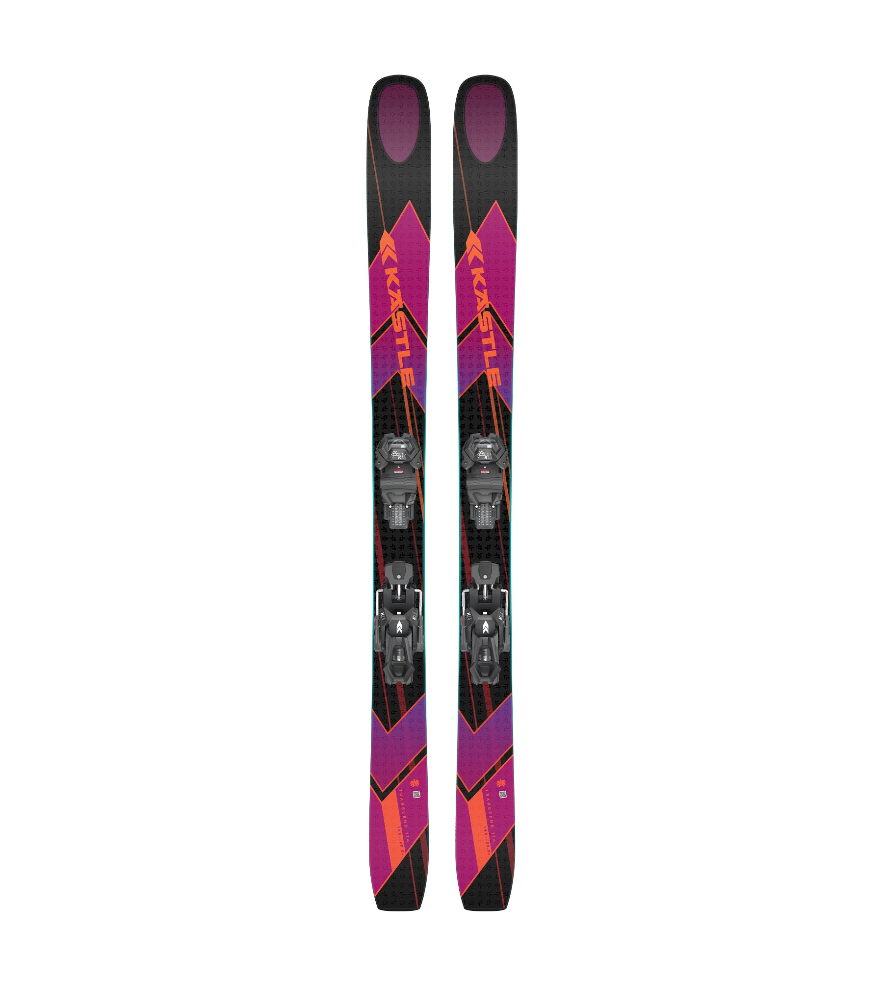 Kastle Transcend 114 ski freeride 185 + K14 Attack GW poudreuse