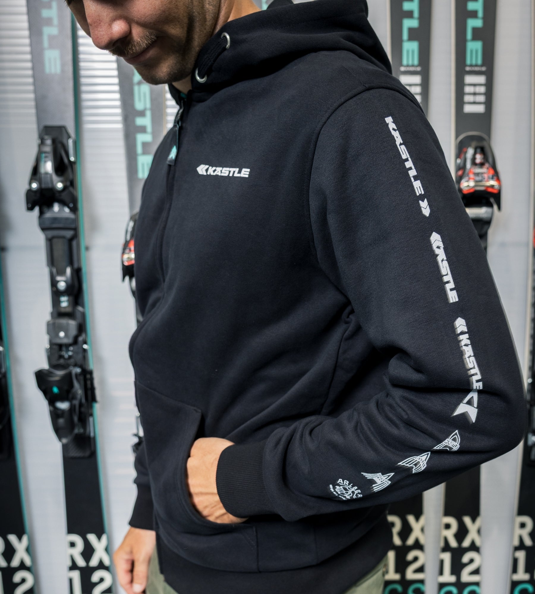 Kastle Logo Evolution Hoody Men sweat homme coton taille M