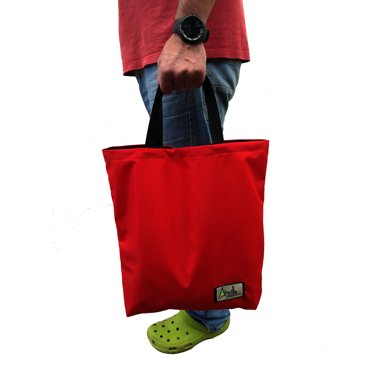 Aiguille Shopping sac courses cabas toile 40 cm résistant