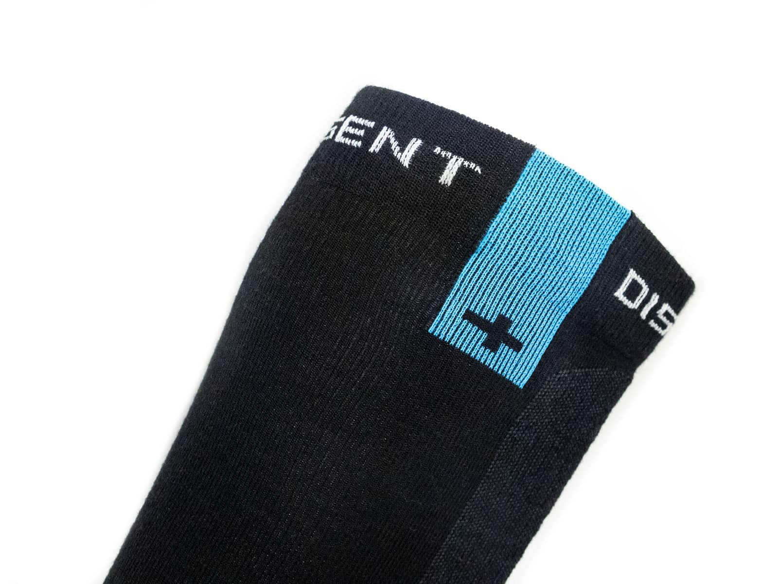 Dissent IQfit Hybrid Chaussettes Ski Snowboard Noir Turquoise