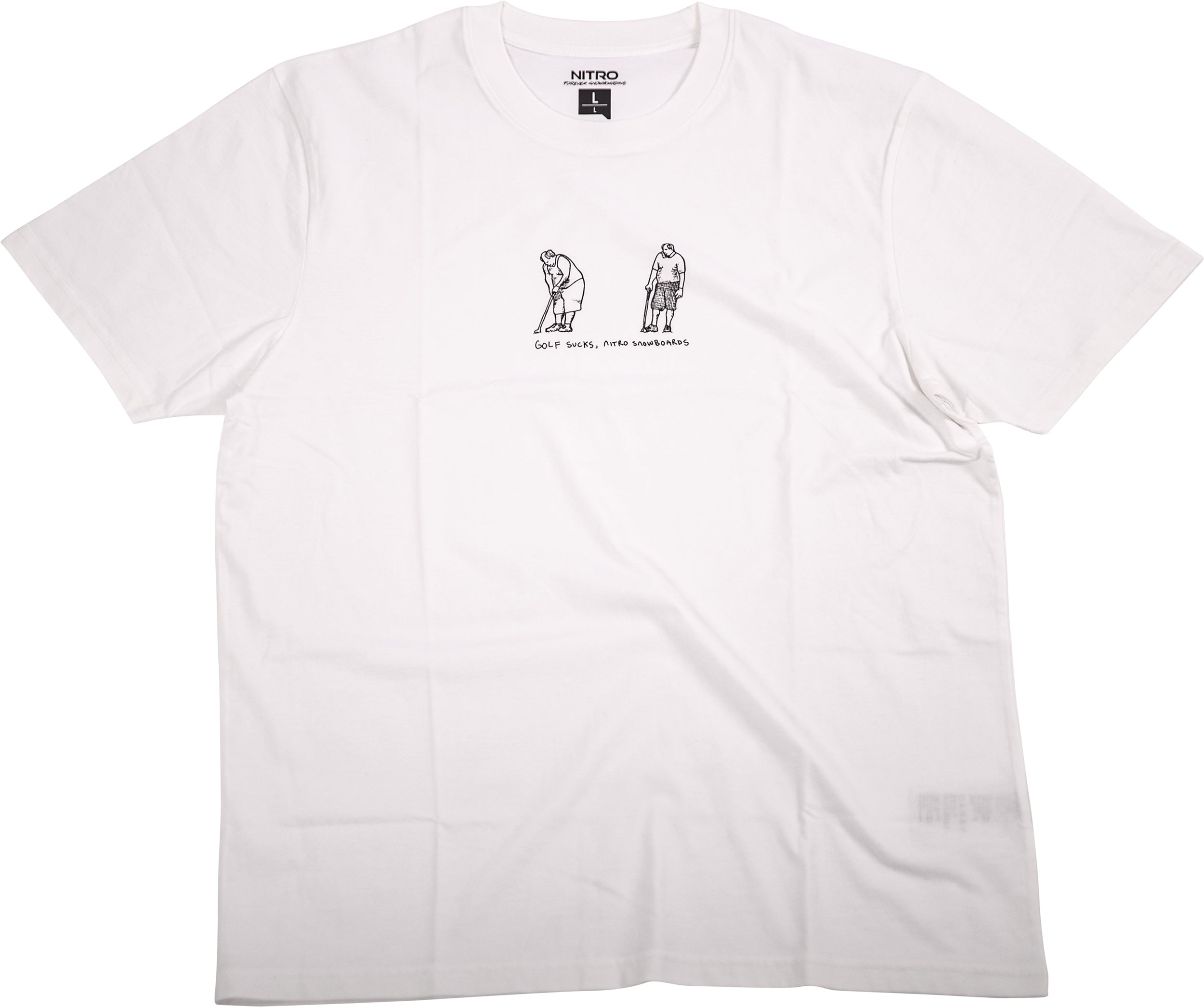 Nitro Tee Time t-shirt homme blanc M manches longues