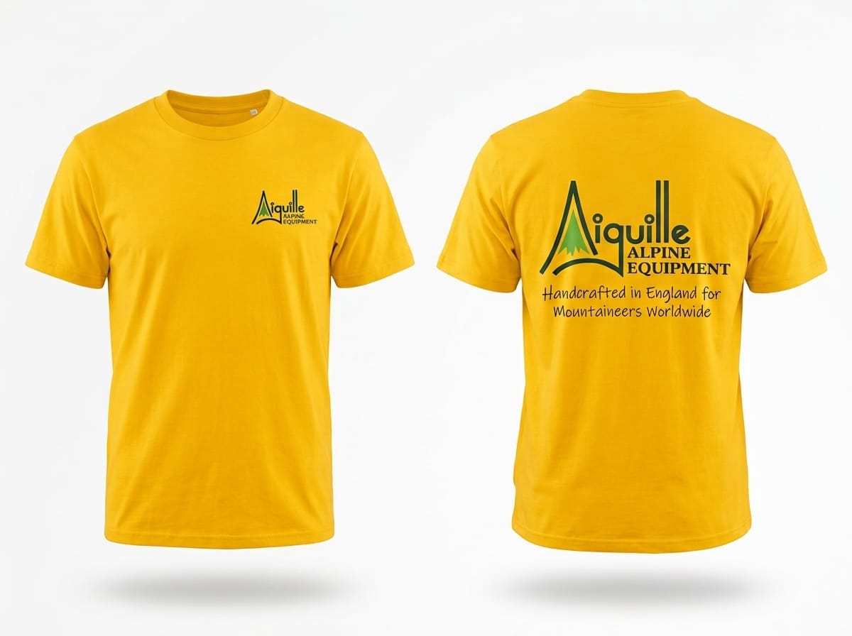 Aiguille Valley Lifestyle T-Shirt Jaune Coton Bio M