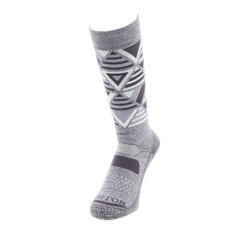 Burton Performance Midweight chaussettes snowboard femme M Snowy Pines laine