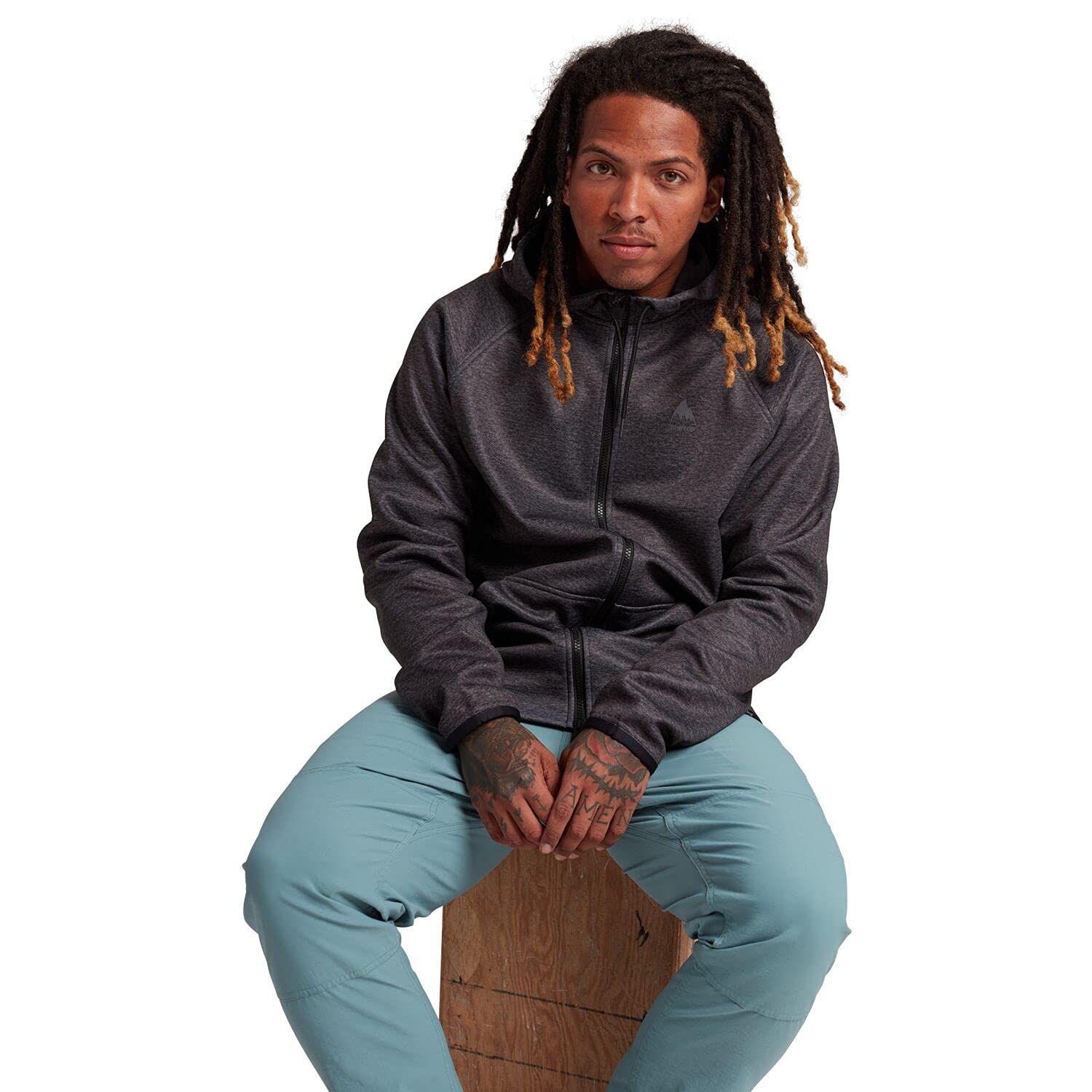 Burton Crown Weatherproof Full-Zip sweat capuche homme M noir