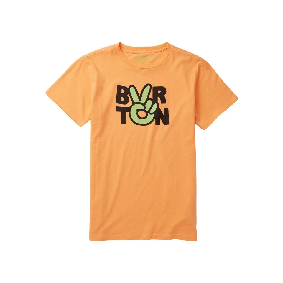 Burton Reese T-Shirt Enfant 140 Orange Papaya Coton Bio