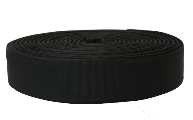 Aiguille sangle polyester 50 mm noire au mètre