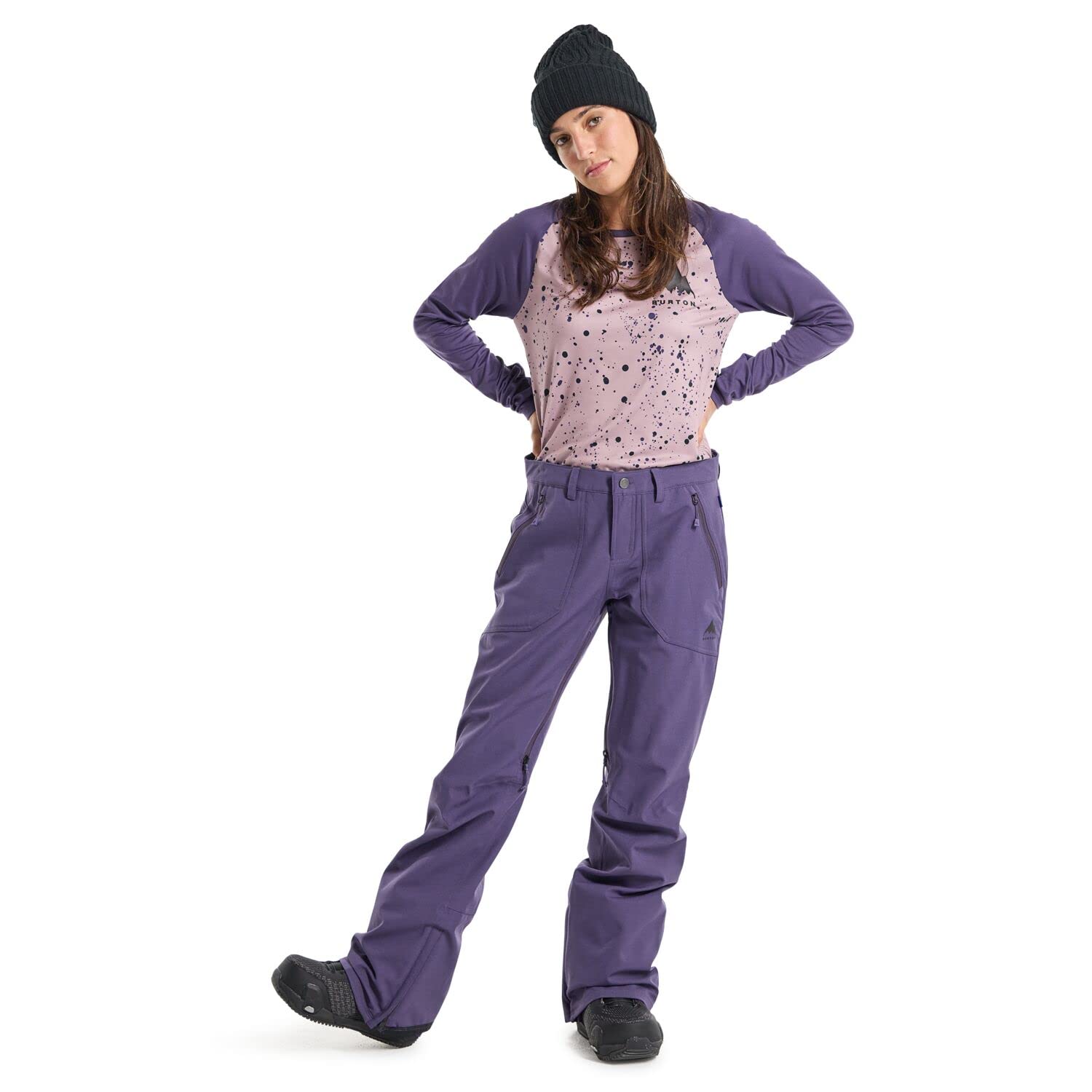 Burton Vida Pantalon Ski Femme True Black Coupe Slim
