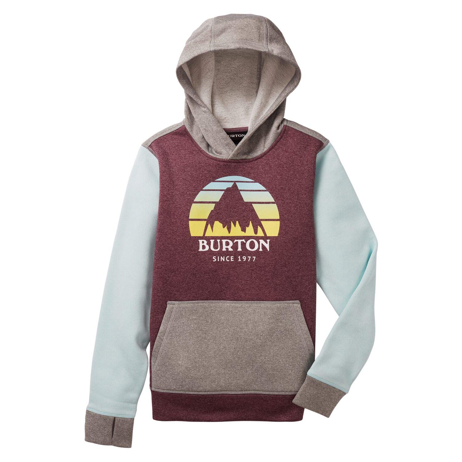Burton Oak sweat capuche enfant noir molleton poche kangourou