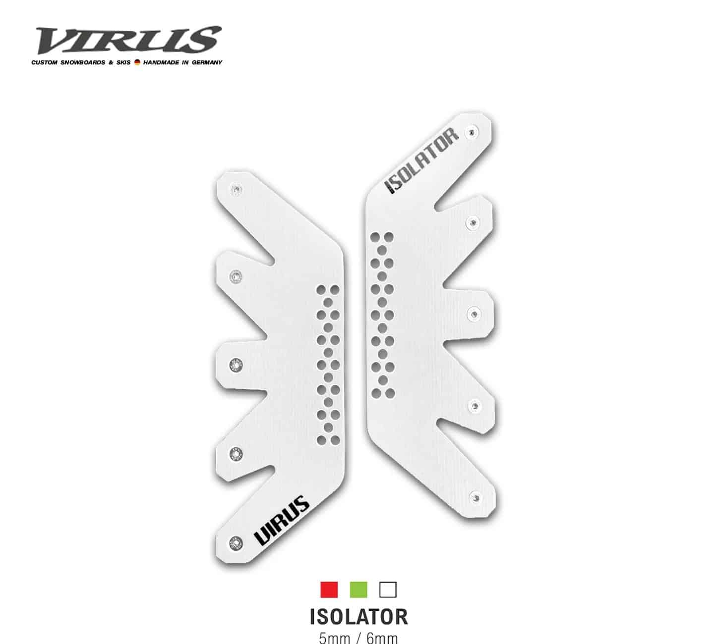 Virus Isolator plaque snowboard fibre verre 2026