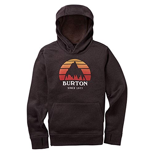 Burton Oak sweat capuche enfant noir molleton poche kangourou