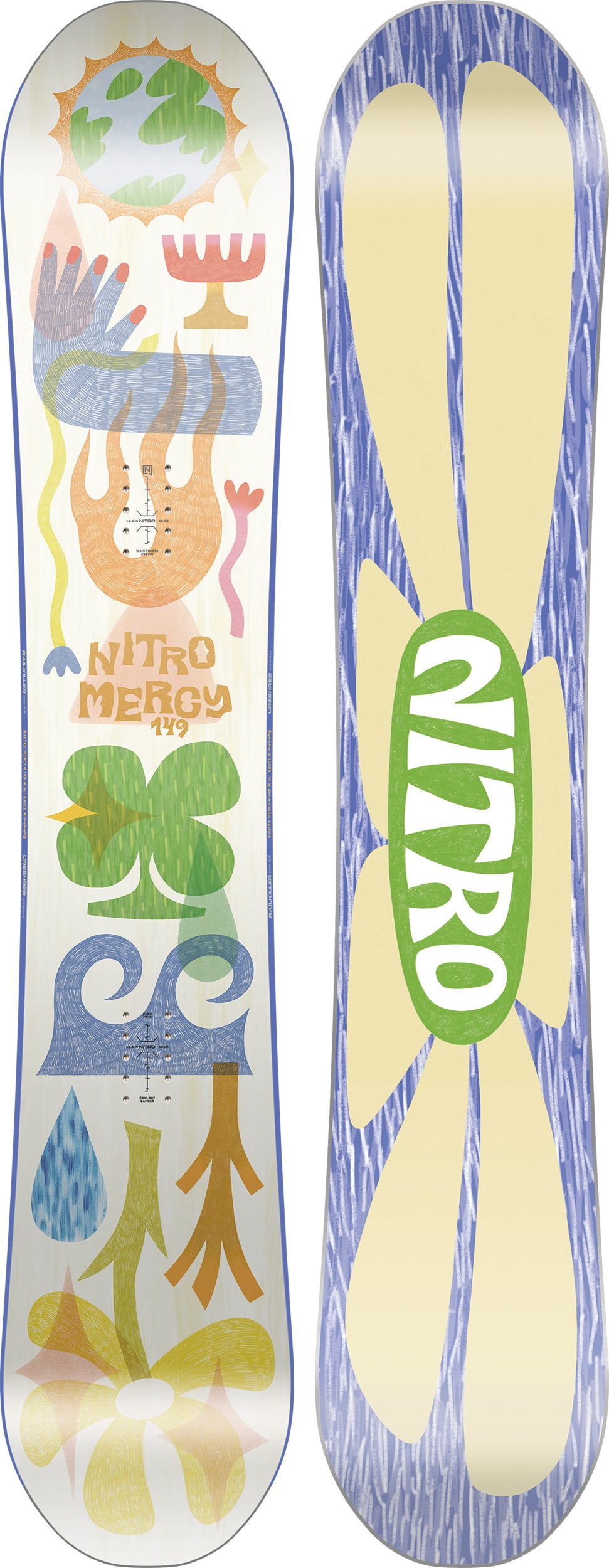 Nitro Mercy snowboard femme 142 freestyle park