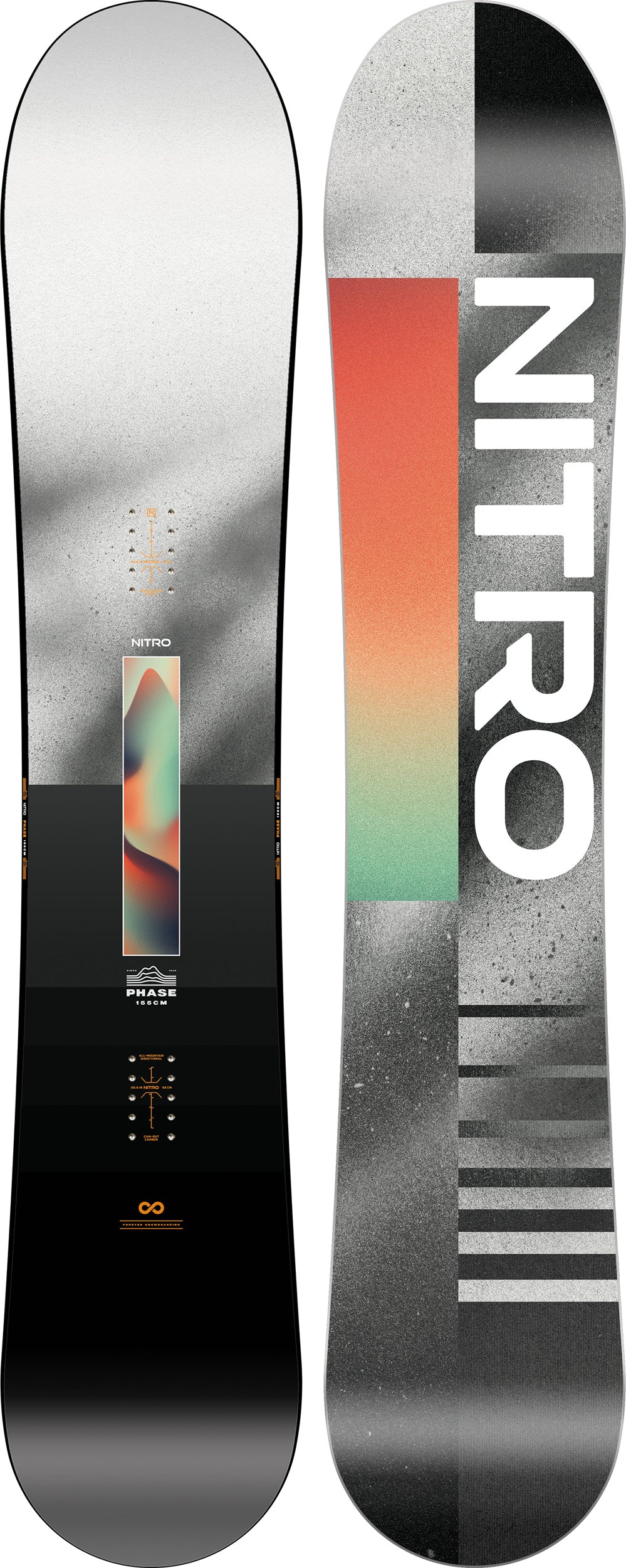 Nitro Phase 159 planche snowboard directionnelle piste